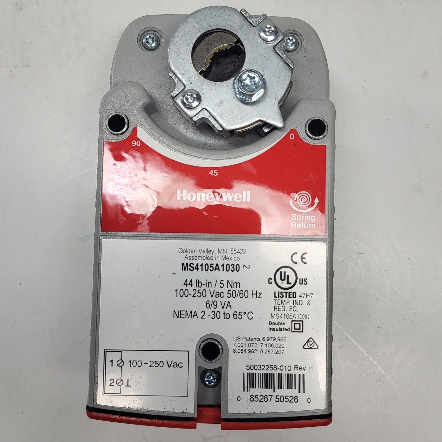 HONEYWELL Zelix Direct Coupled Actuator 2 Positions MS4105A1030