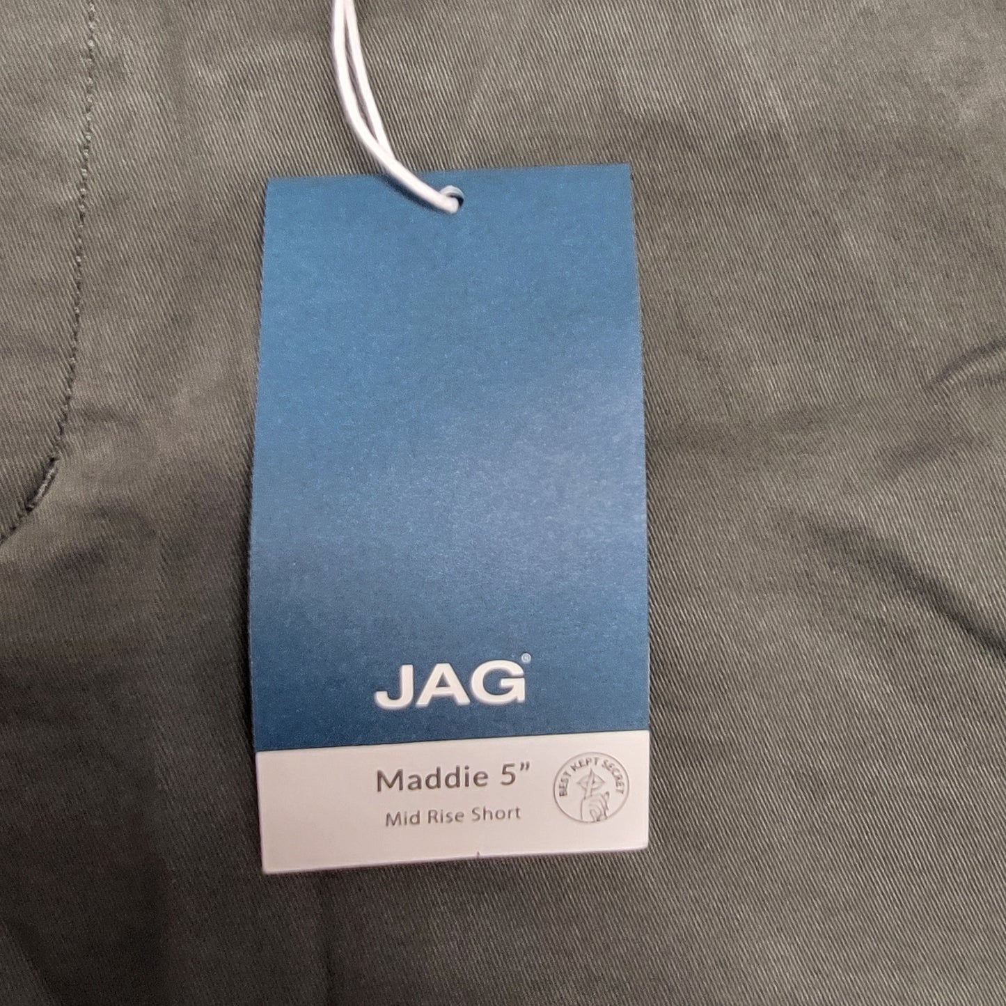 JAG Maddie 5" Pull On Mid RIse Short Women's Sz 12/5 Olive J5105AWL617