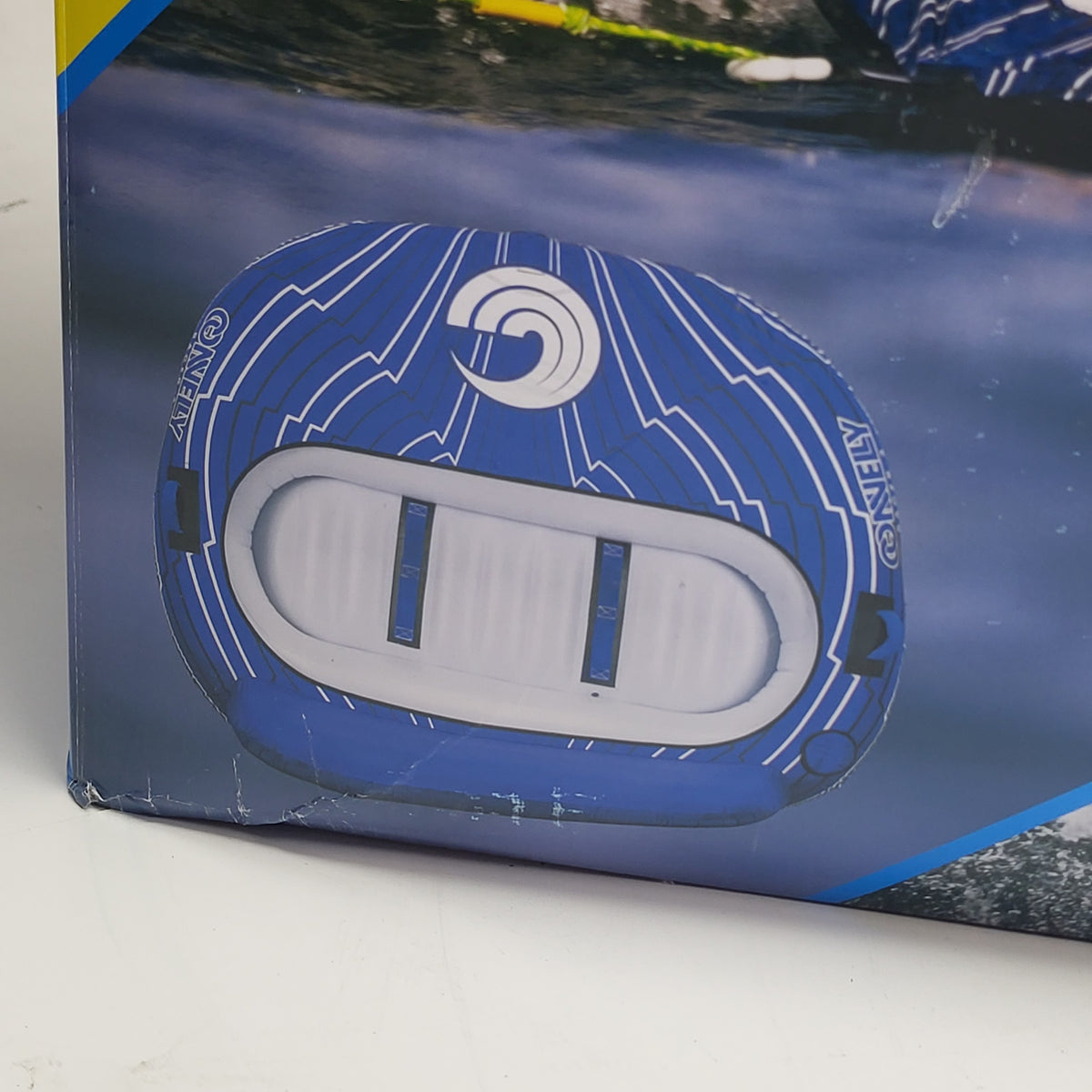 CONNELLY Connelly Racer 3 Towable Tube W/ Handles - 3 Riders 60"x75" Blue/White