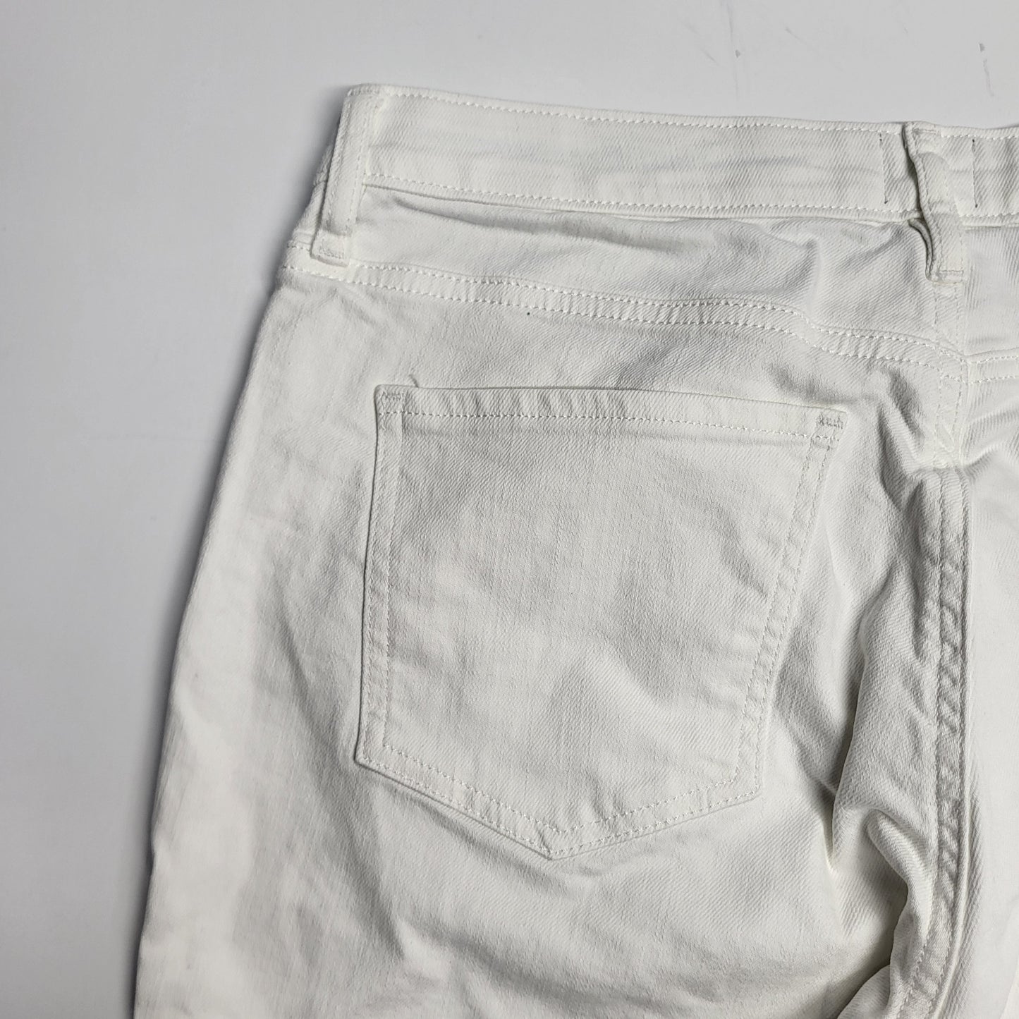 JAG Carter Mid-Rise Smoothing Girlfriend Womens Sz 14P/24 White JP2967CBD618