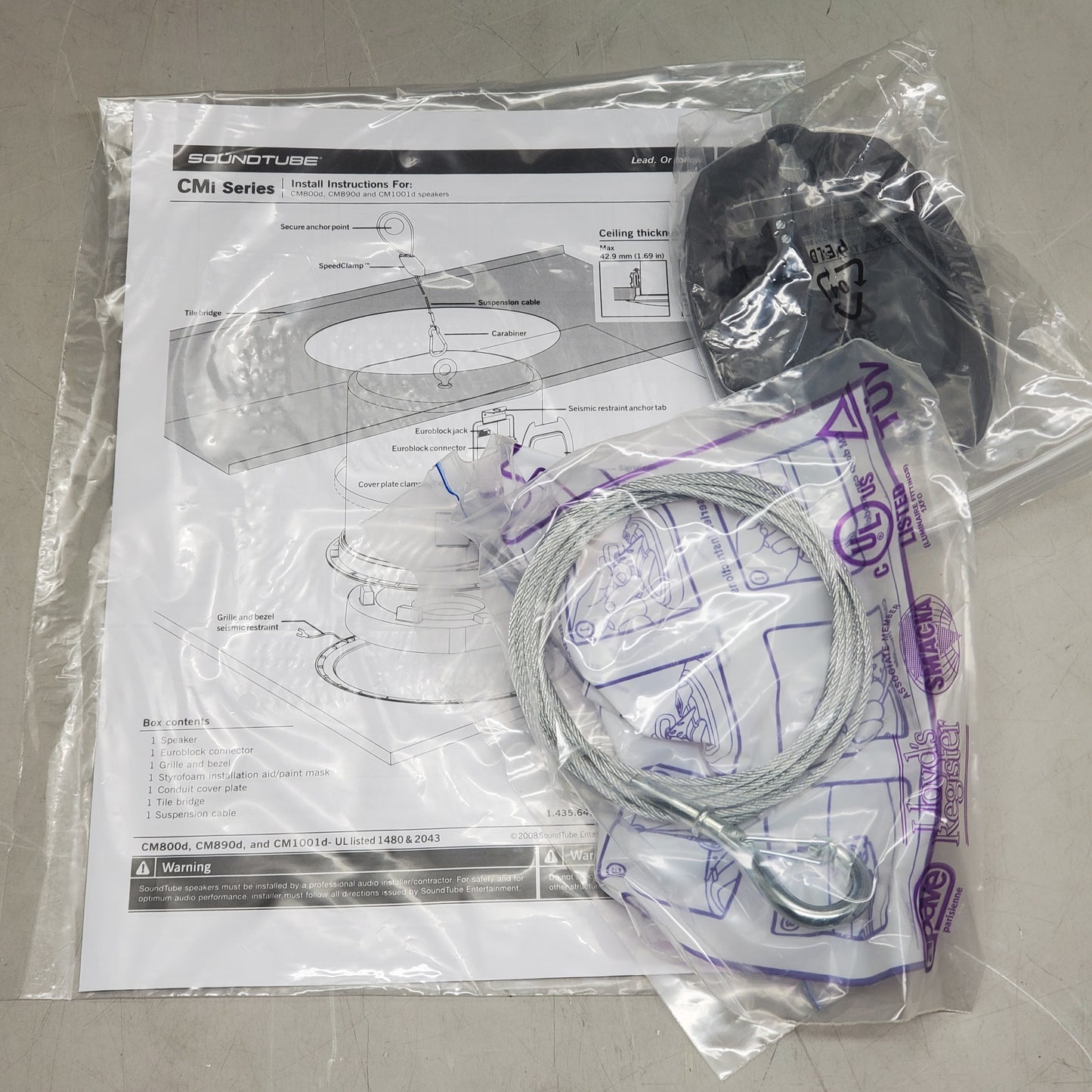 SOUNDTUBE In Ceiling Subwoofer Speaker Deep Can CM1001d-T-WH 10" White ST500080