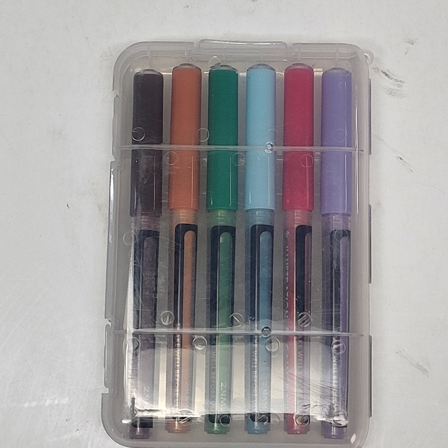 ZA@ SKETCHBOX (2 PACK) Signature Acrylic Brush Markers 6 Colors