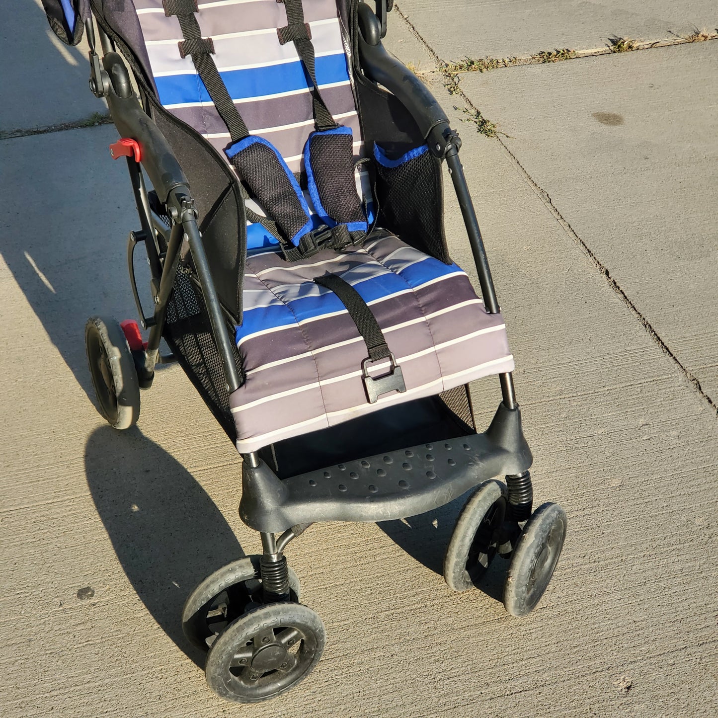 ZA@ CLOUD SPORT Free-stand 1-hand Fold Stroller Lightweight Black / Blue (Used)