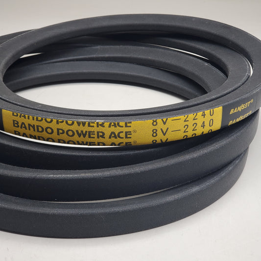 BANDO Wedge 1 Band V-belt Power Ace 1"Wx7/8"Hx224"OC Black 8V2240