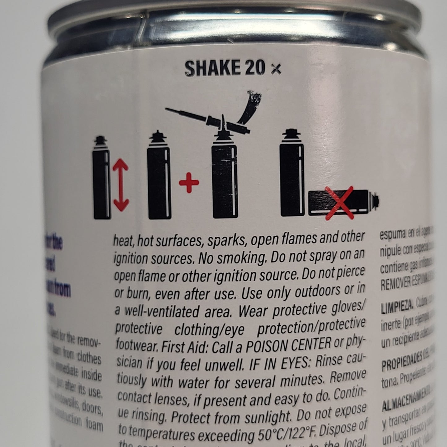 GOMAMAX (3 PACK) Uncured Construction Foam Cleaner Removal Spray Cans 15.6oz