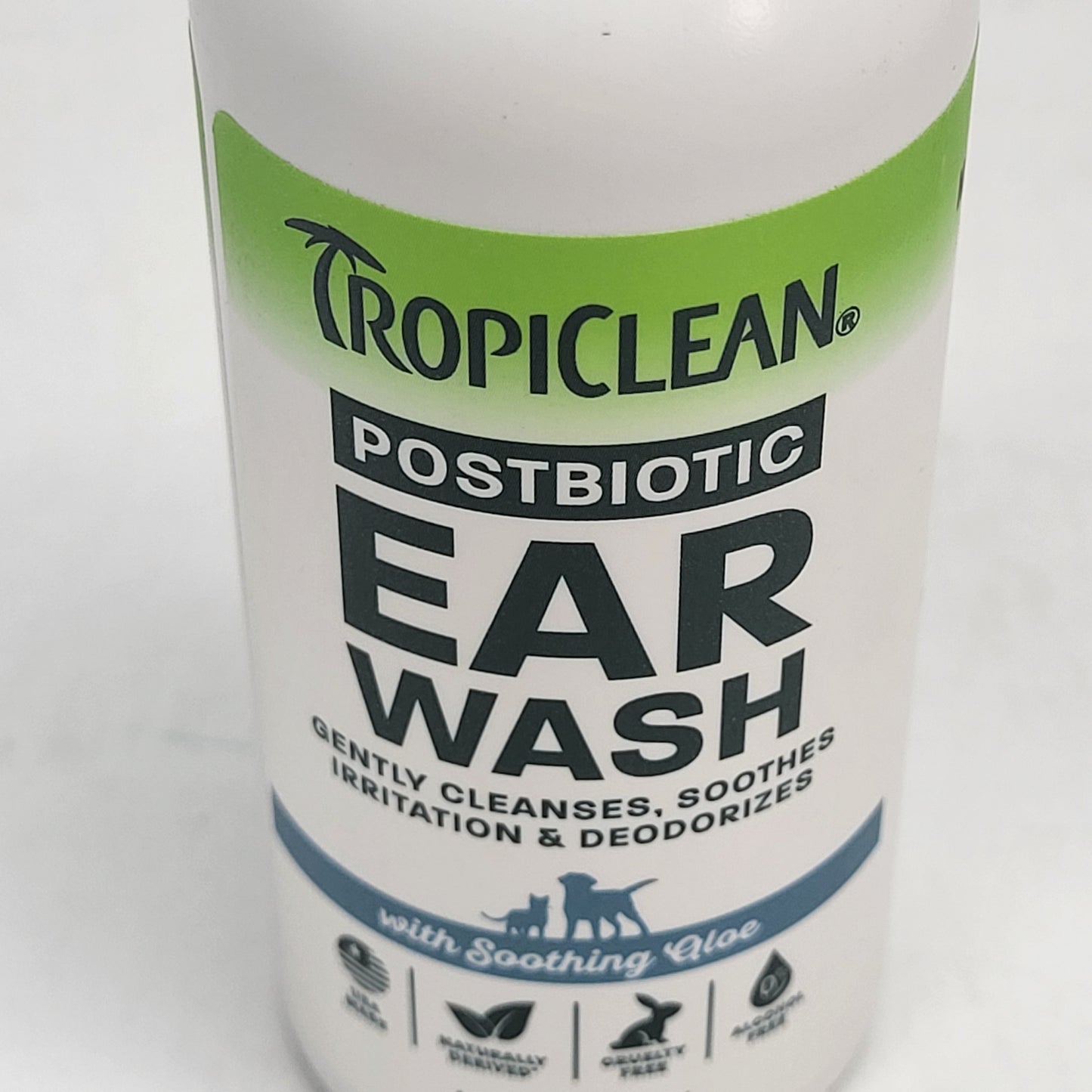 TROPICLEAN Postbiotic Ear Wash With Soothing Aloe  4 Oz BB 06/29