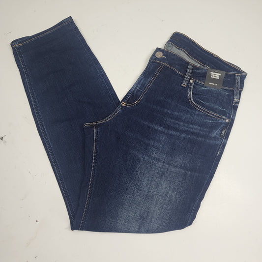 SILVER JEANS CO. Boyfriend Mid Rise Slim Leg Sz 14/29 Indigo W27101CVS415