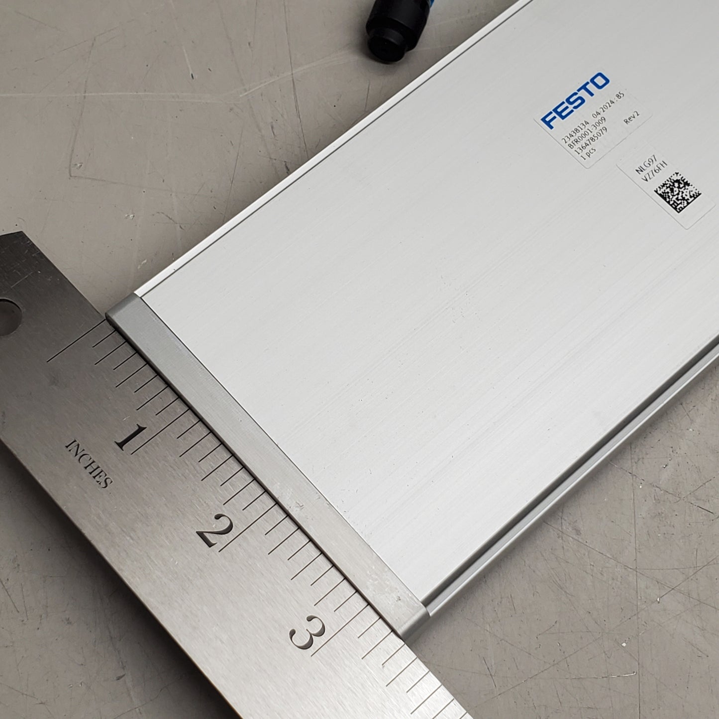 FESTO Compact Flat Pneumatic Cylinder Bfr0001-3009 04-2024:85 ~3/4"x3-1/8"x9-1/4" 23438134