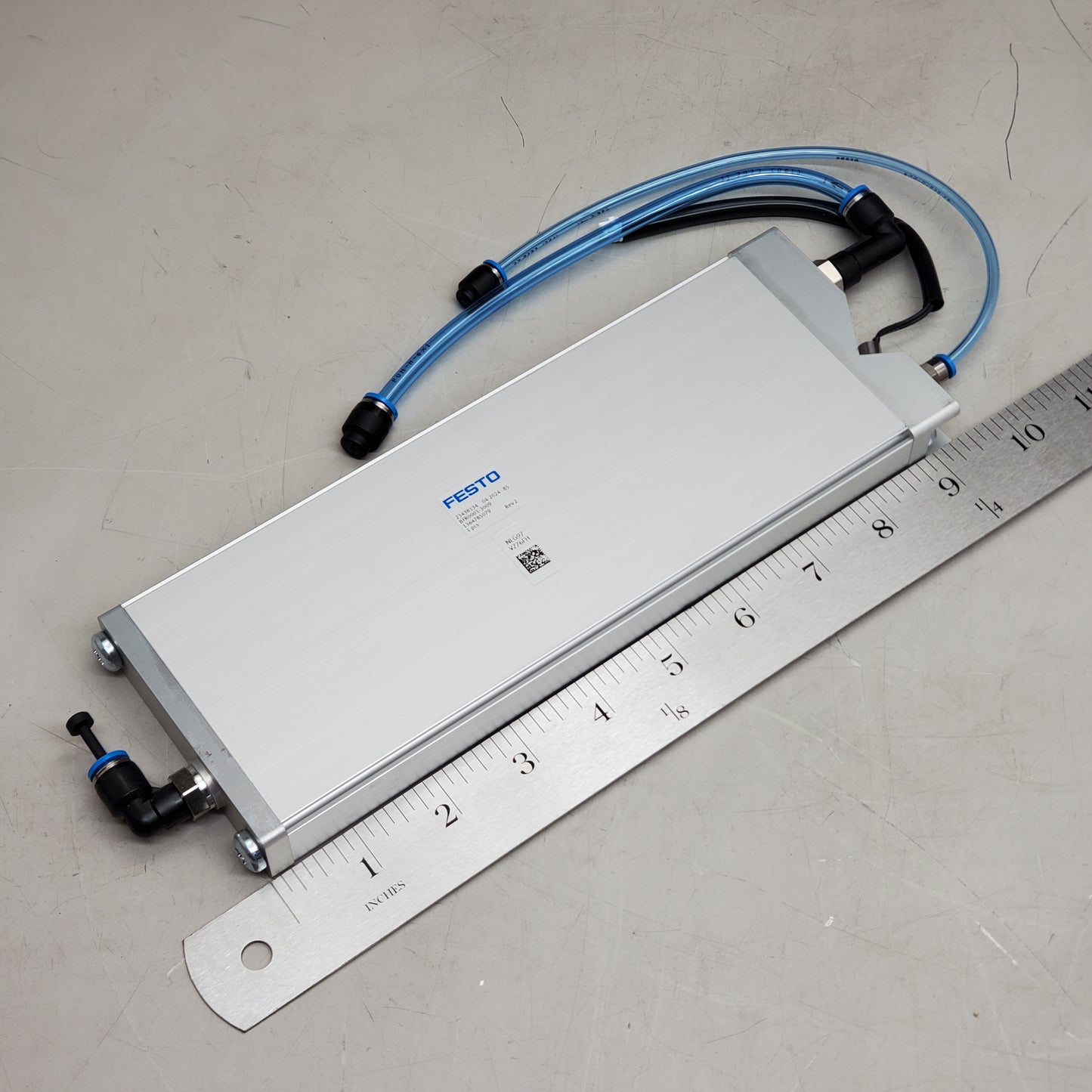 FESTO Compact Flat Pneumatic Cylinder Bfr0001-3009 04-2024:85 ~3/4"x3-1/8"x9-1/4" 23438134