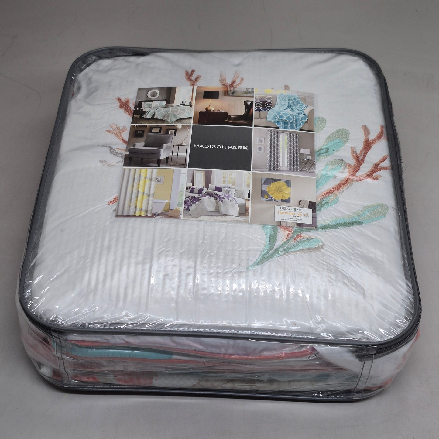 MADISON PARK 6 Piece Duvet Cover Set king Coral MP12-2708