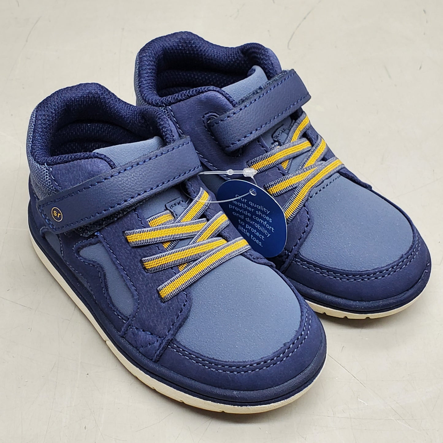 STRIDE RITE SRT Ames Sneaker Shoes Toddler SZ 8W Navy BB038804