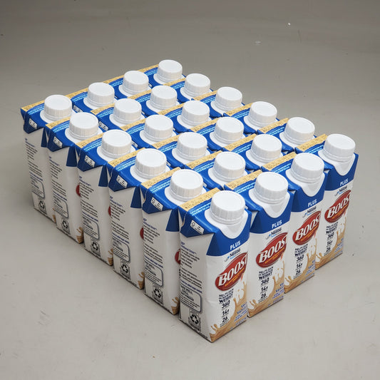 ZA@ NESTLE (24 Pack) Boost Plus Balanced Nutritional Drink 8 fl oz Very Vanilla G12587091 BB 12/25 A