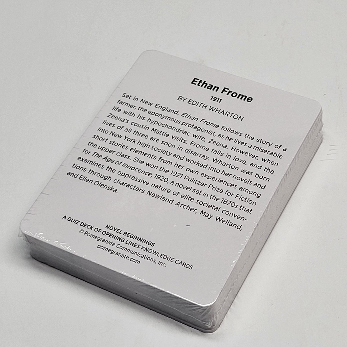 ZA@ POMEGRANATE Novel Beginnings: A Quiz Deck of Opening Lines Knowledge Cards