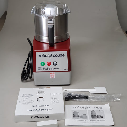 ROBOT COUPE R2D Dice Ultra W/ Vegetable Prep Attachment 120v/60/1 2519DW and Other Accessories
