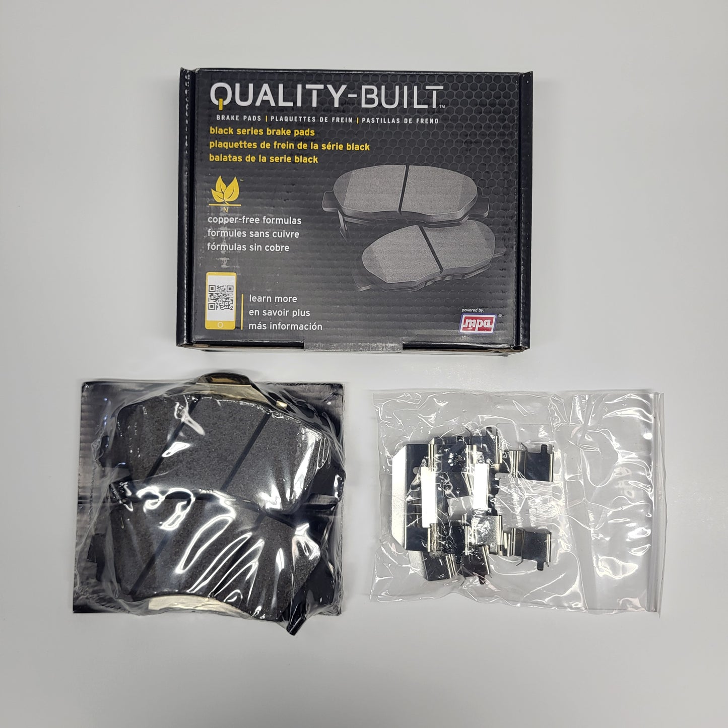 QUALITY-BUILT Ceramic Disc Brake Pad Set Black Front 1003-1593C