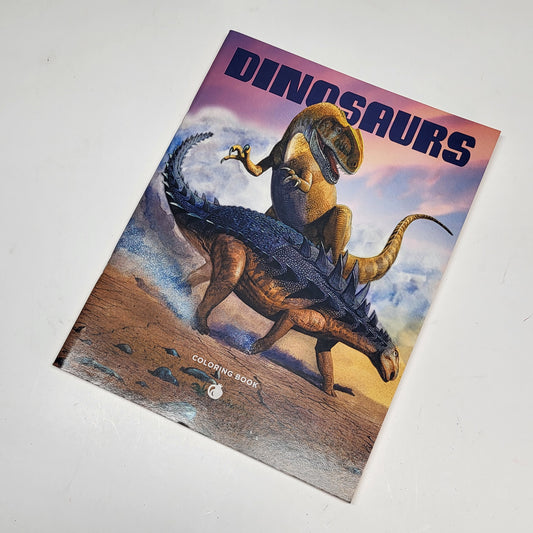 ZA@ POMEGRANATE Dinosaurs Coloring Book Soft Cover 22 Illustrations