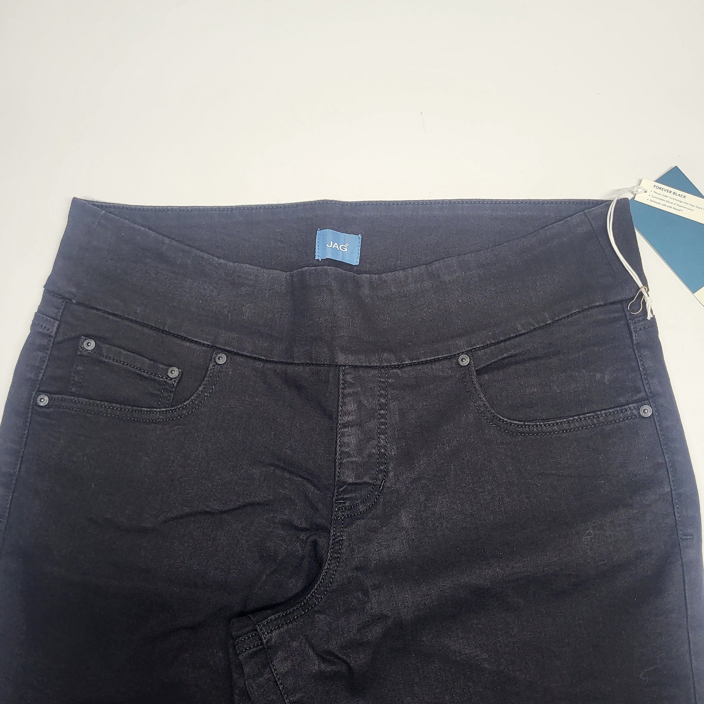 JAG Peri Mid Rise Straight Sustainable Denim Jeans Women's Sz 16/33 Black