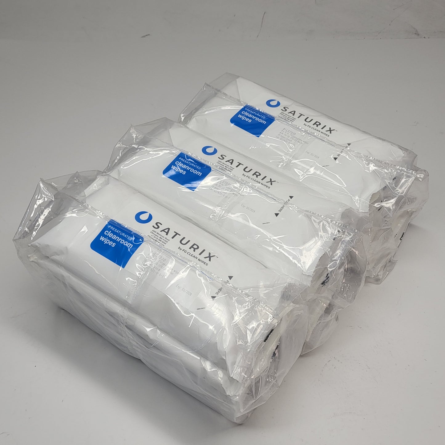 ZA@ SATURIX (24 PACK) Presaturated Cleanroom Wipes  9 x 11 inch / 30 Wipes Each