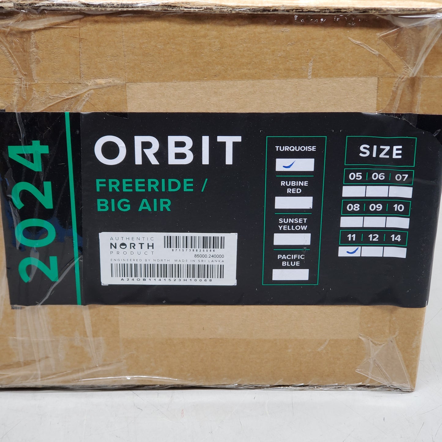 NORTH Orbit Freeride / Big Air Water Surfing Kite 11 Meter Turquoise 85000.240000 2024