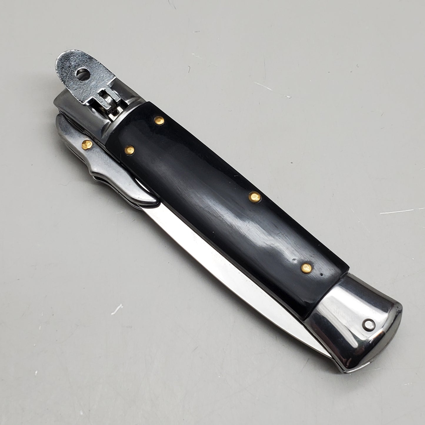 ZA@ ARMED FORCE TACTICAL 8” Handcrafted OTF Pocket Knife – Black ST-11BP