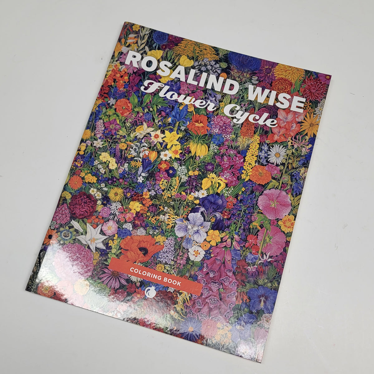 ZA@ POMEGRANATE Rosalind Wise Flower Cycle Coloring Book Soft Cover 20 Images