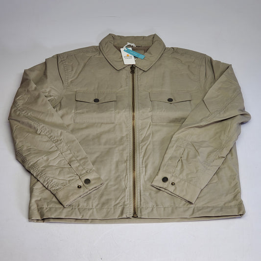 MARINE LAYER Reynolds Dry Wax Trucker Jacket Men's SZ XL Vintage Khaki