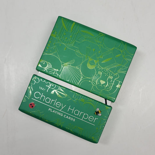ZA@ POMEGRANATE Charley Harper Art Studio Playing Cards Animal Designs Green