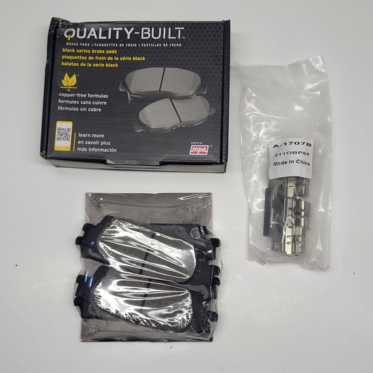 QUALITY-BUILT Ceramic Disc Brake Pad Set Black Rear 1003-1707C