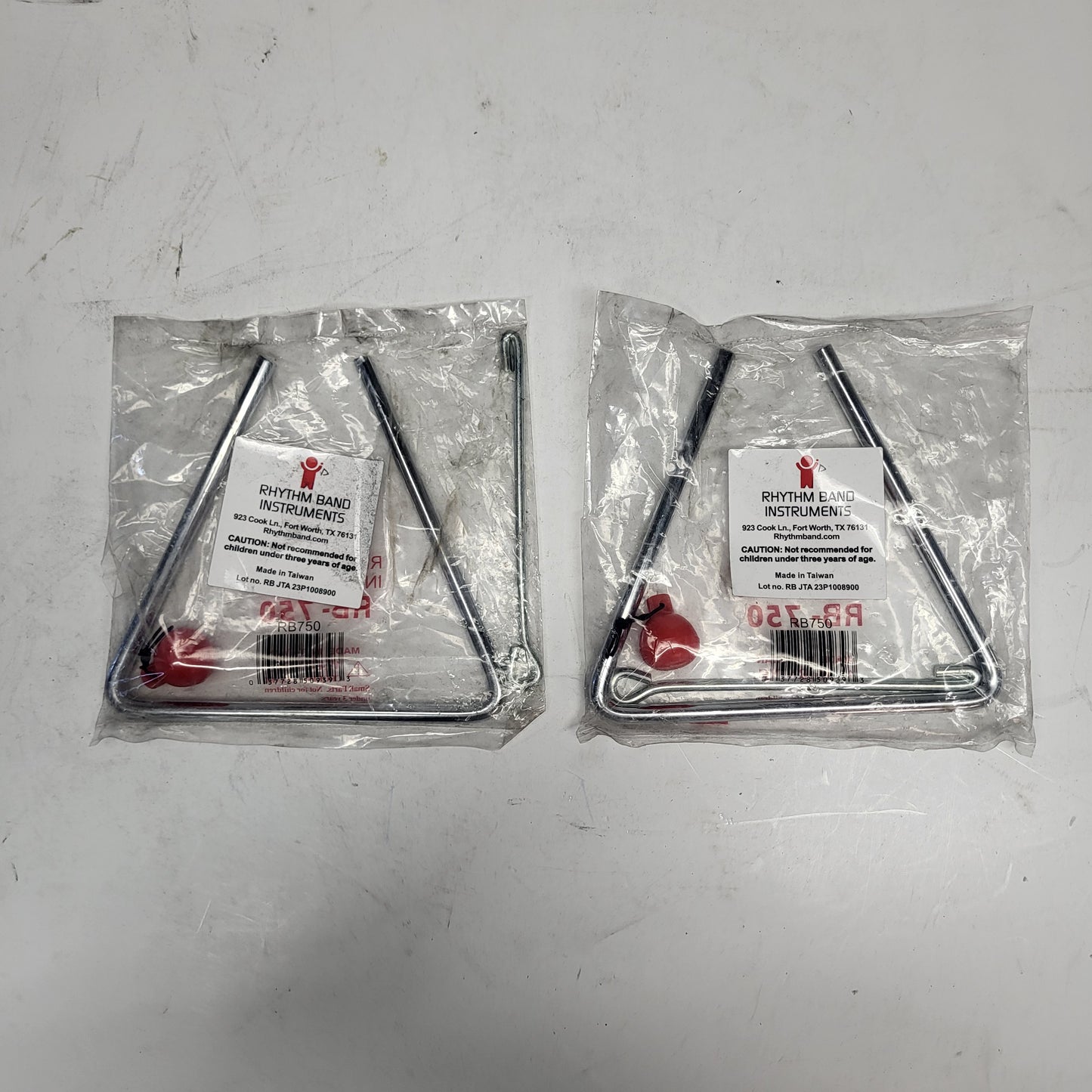 ZA@ RHYTHM BAND INSTRUMENTS (2 PACK) Triangle with Striker