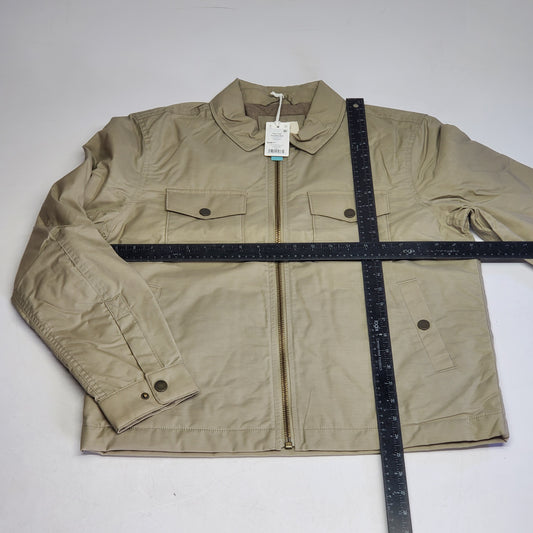 MARINE LAYER Reynolds Dry Wax Trucker Jacket Men's SZ Small Vintage Khaki
