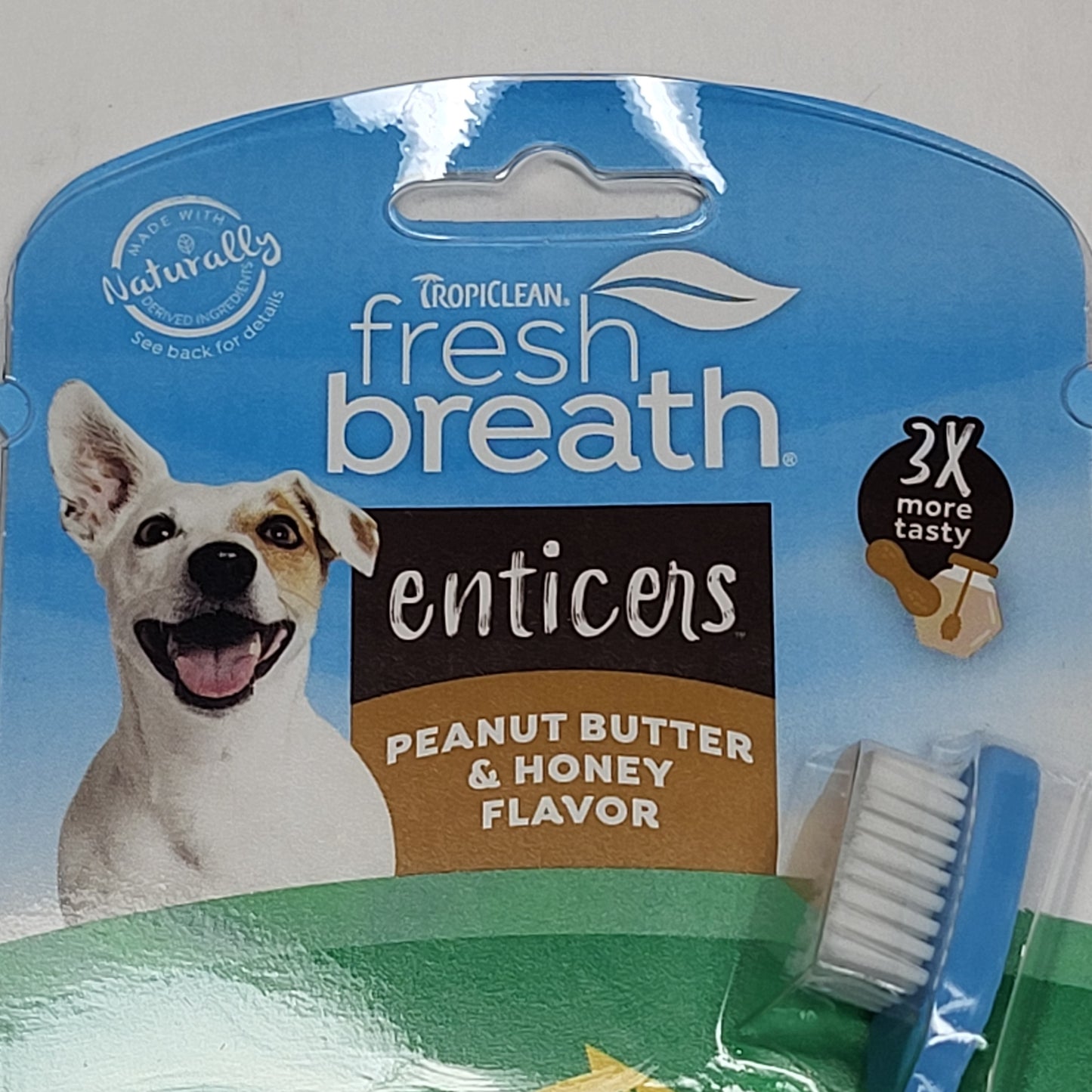 ZA@ TROPICLEAN (3 PACK) Fresh Breath Pet Enticers Peanut Butter & Honey Flavor 2 oz