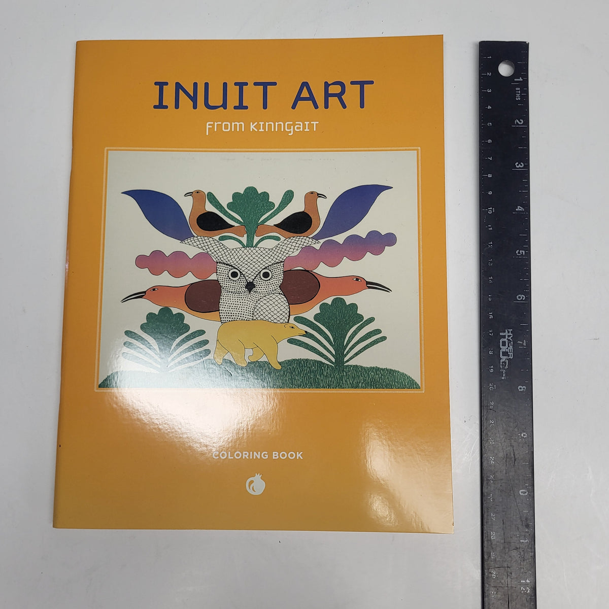 ZA@ POMEGRANATE Intuit Art From Kinngait Coloring Book Soft Cover Book Yellow