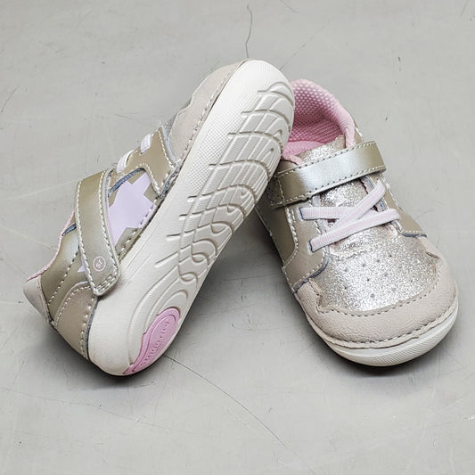 STRIDE RITE SM Waverly Dress Shoes Toddler SZ 3.5W Champagne BG038410