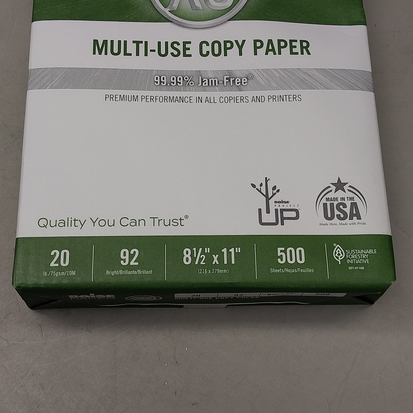 ZA@ BOISE PAPER 500 PK! Multi-Use Copy Paper 0X9001 E