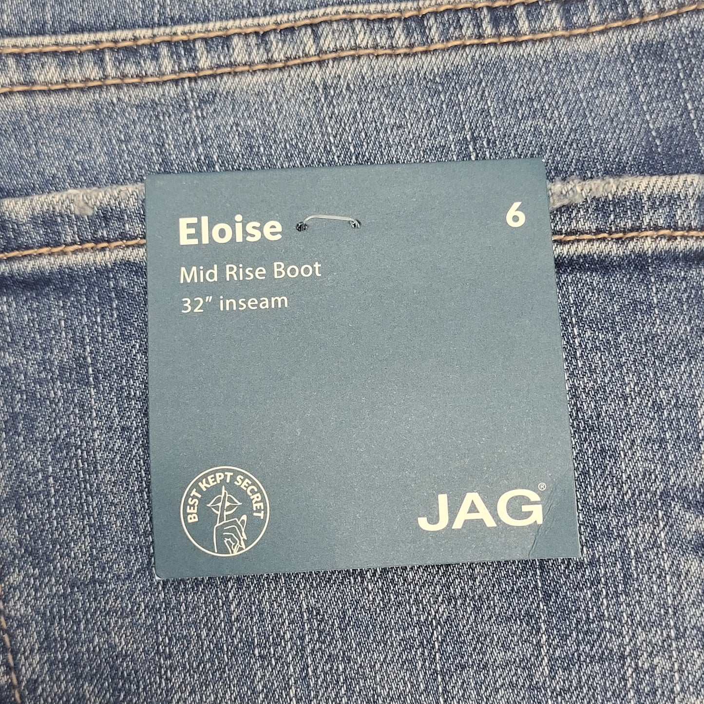 JAG Eloise Mid Rise Boot Jeans Womens Sz 6/32 Mid Vintage J2869EPK209