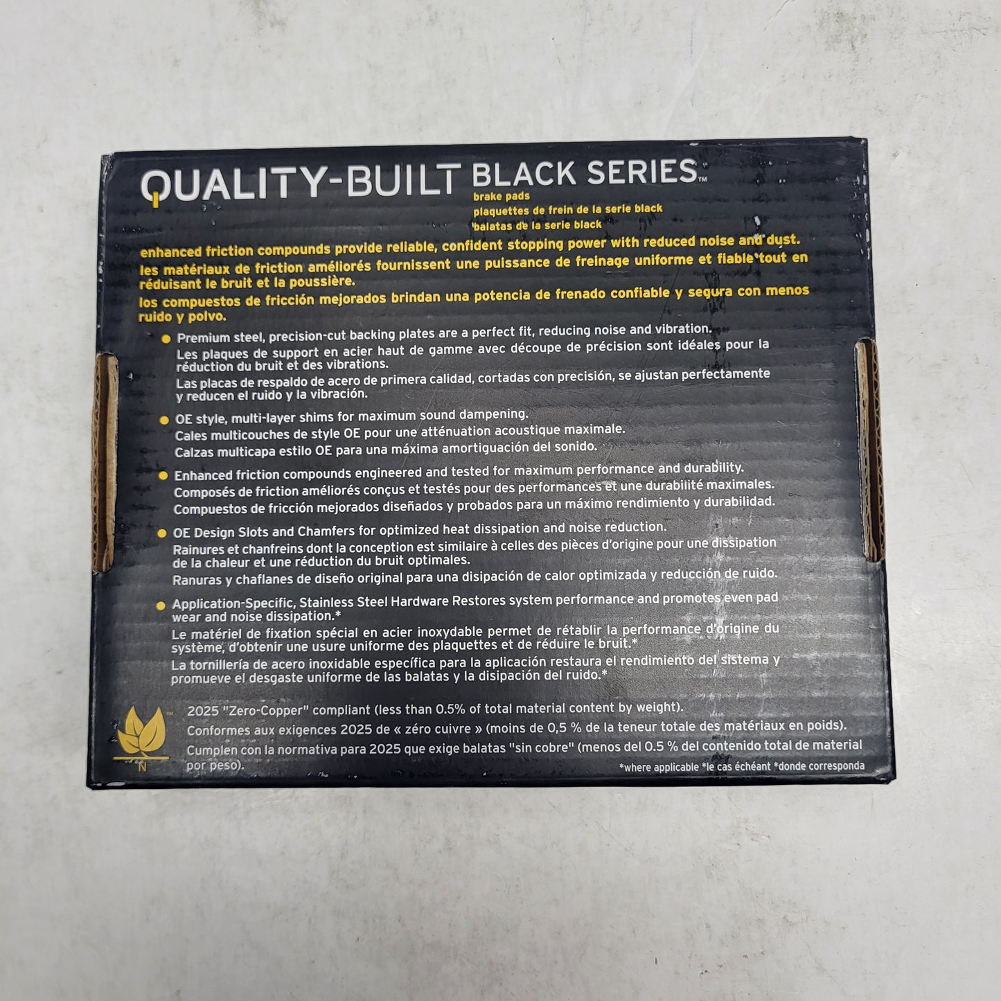 QUALITY-BUILT Ceramic Disc Brake Pad Set Black Front 1003-2098C