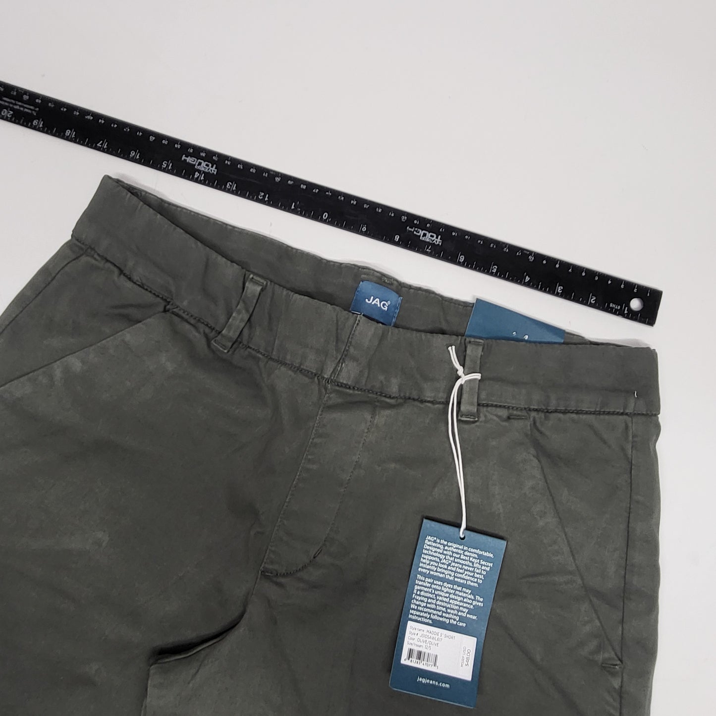 JAG Maddie 5" Pull On Mid RIse Short Women's Sz 12/5 Olive J5105AWL617