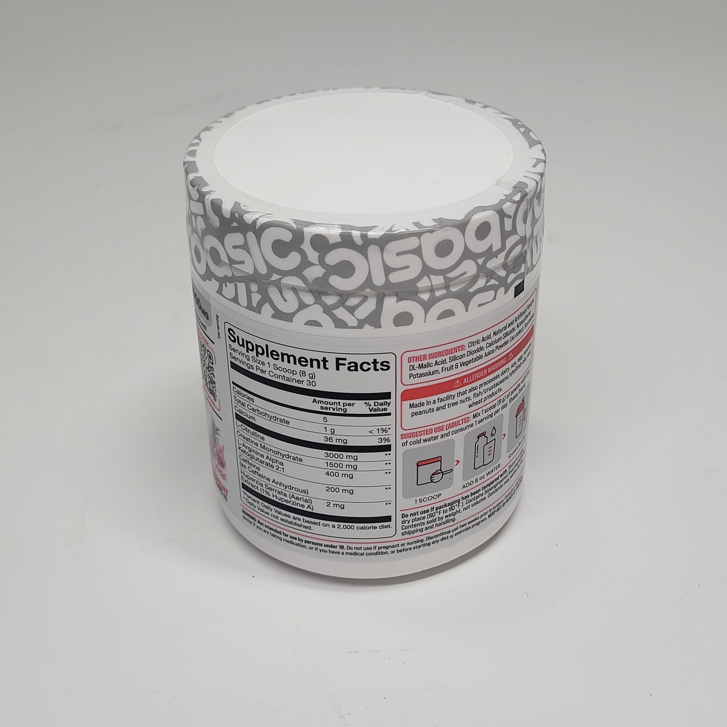 BASIC Creatine Monohydrate Increase Muscle Mass Miami Vice 8.5oz BB 01/27