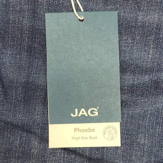 JAG Phoebe High Rise Bootcut Jeans Women's Sz 8/32 Seaside Blue J2911SCV418