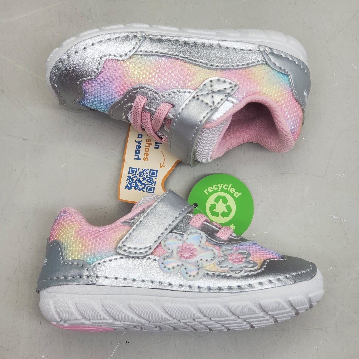 STRIDE RITE SM Rosa Shoes Toddler SZ 5.5M Rainbow BG041101