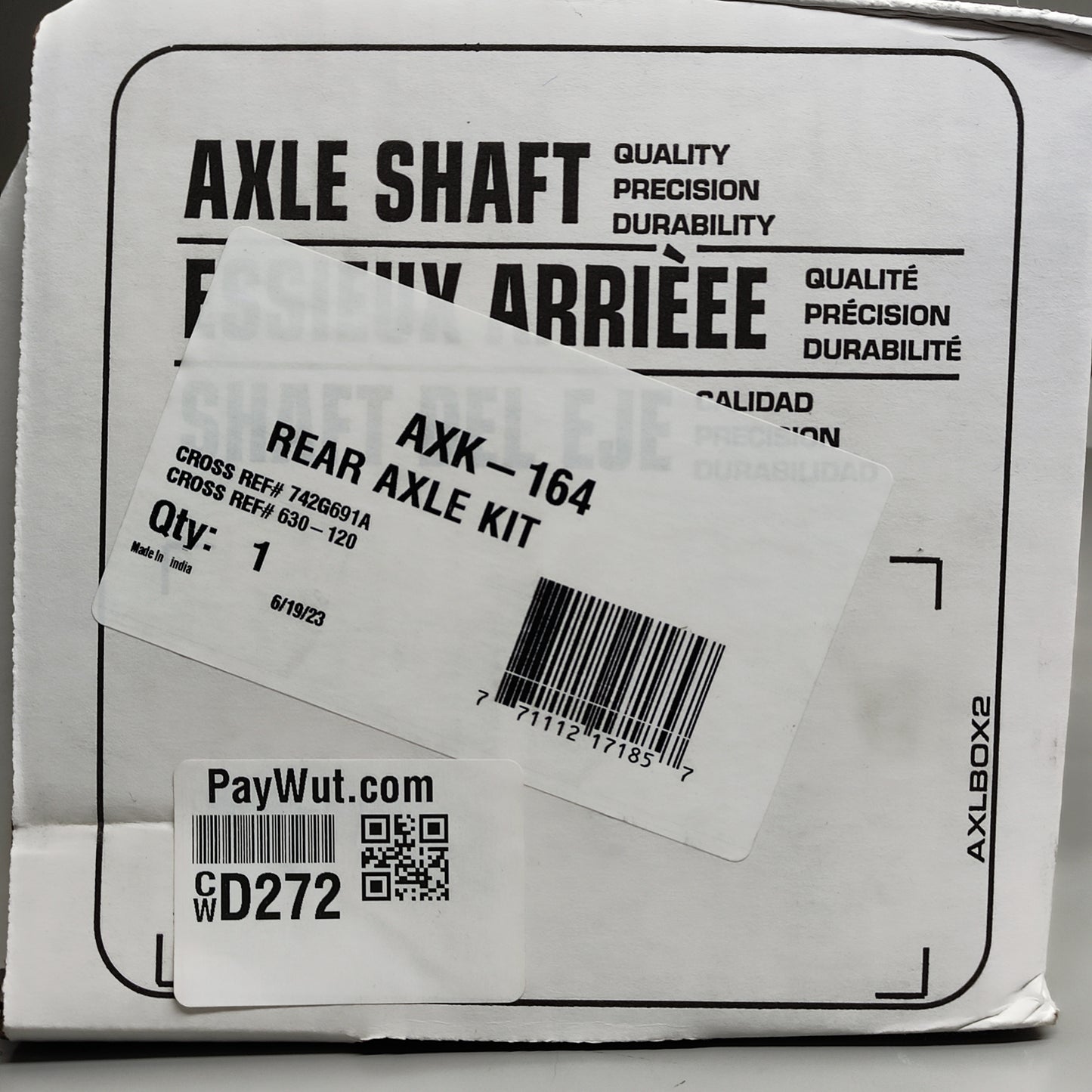 POWER TORQUE Axle Shaft Rear Axle Kit for CADILLAC, CHEVROLET, GMC AXK-164 (Ref 742G691A, 630-120)