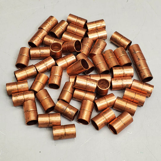MUELLER (50 Pack) Couplings Streamline Roll Stop Solder Joint 3/8" OD Copper W01009