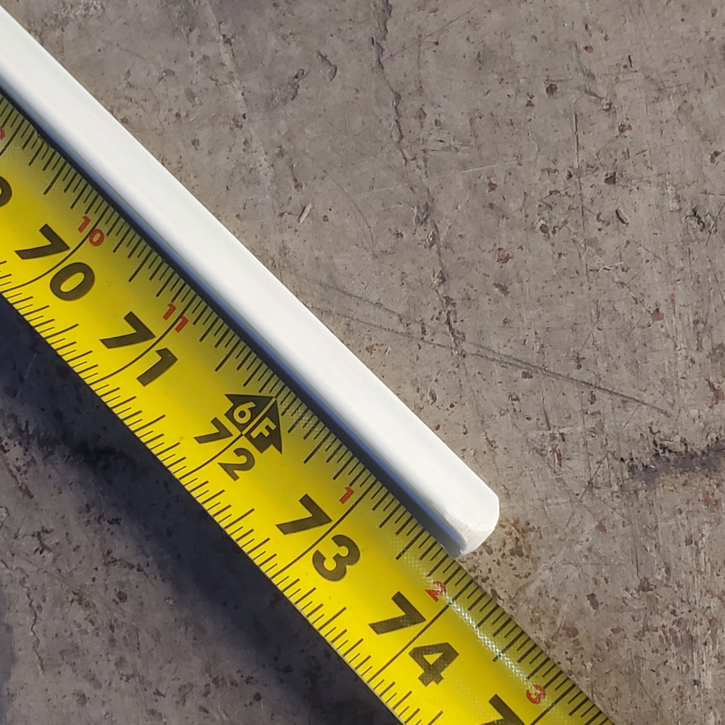 PLANTRA (50 Pack) Trunk Builder Reinforced Fiberglass Tree Stake 3/4"x74" White