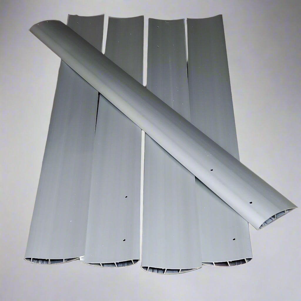 REFRESH (5 Blades) Ceiling Fan Blade Kit Only For 12' Fan 7-3/8" x 65" Grey EQ-BK-12