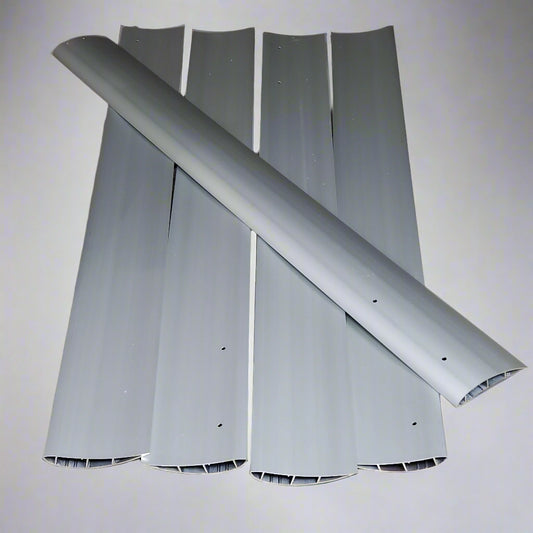 REFRESH (5 Blades) Ceiling Fan Blade Kit Only For 12' Fan 7-3/8" x 65" Grey EQ-BK-12