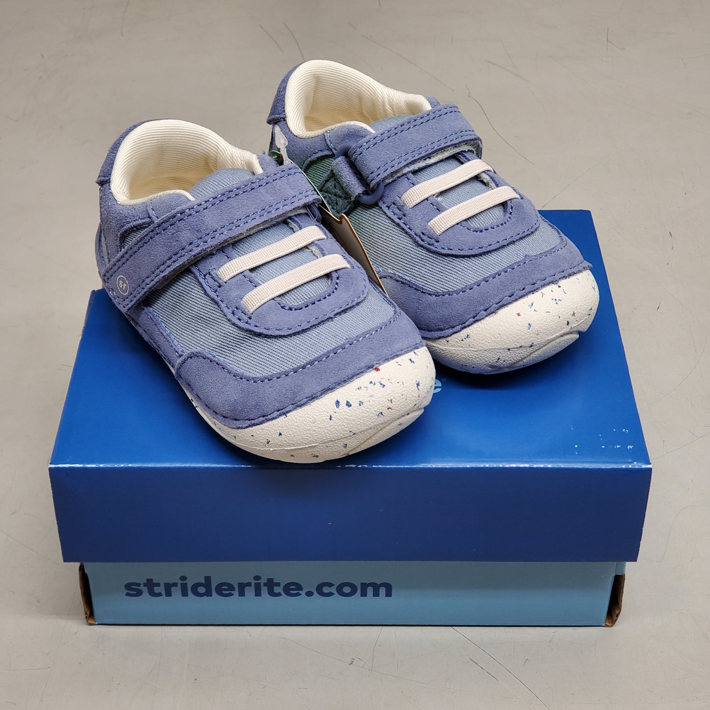 STRIDE RITE SM Sprout Sneaker Shoes Toddler SZ 4W Blue BB033002