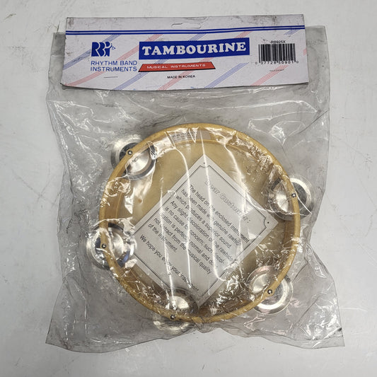 ZA@ RHYTHM BAND INSTRUMENTS (2 PACK) Tambourine Genuine Rawhide