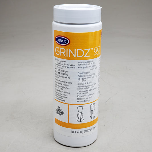 URNEX Grindz Grinder Coffee Machine Cleaner G01 Tablets 15.2 oz 17-G01-UX430