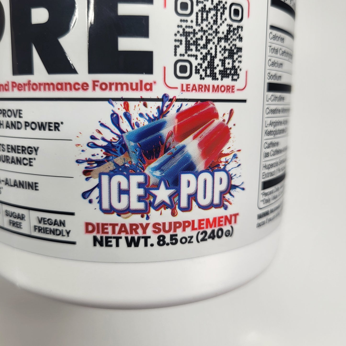 BASIC Creatine Monohydrate Increase Muscle Mass Ice Pop 8.5oz BB 01/27