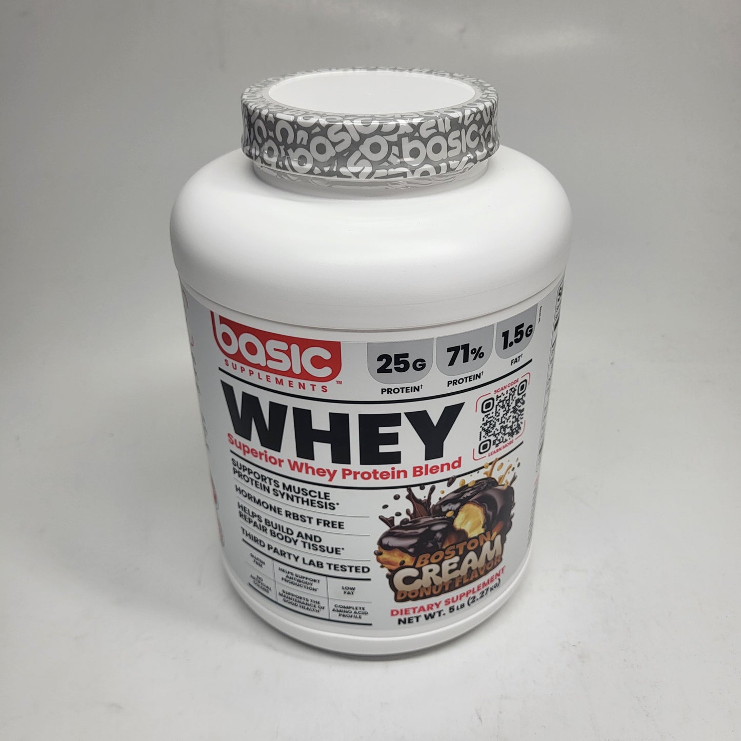 BASIC Basic Whey Protein Blend Muscle Building Boston Donut 5lbs BB 12/27